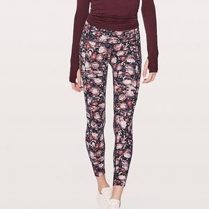Lululemon Peony Fast and Frees 7/8
